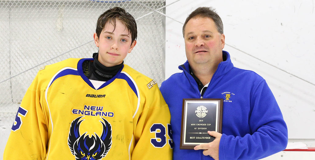 2019 Mini Chowder Cup 2005 AllTourney Goaltender Rudy Guimond (New